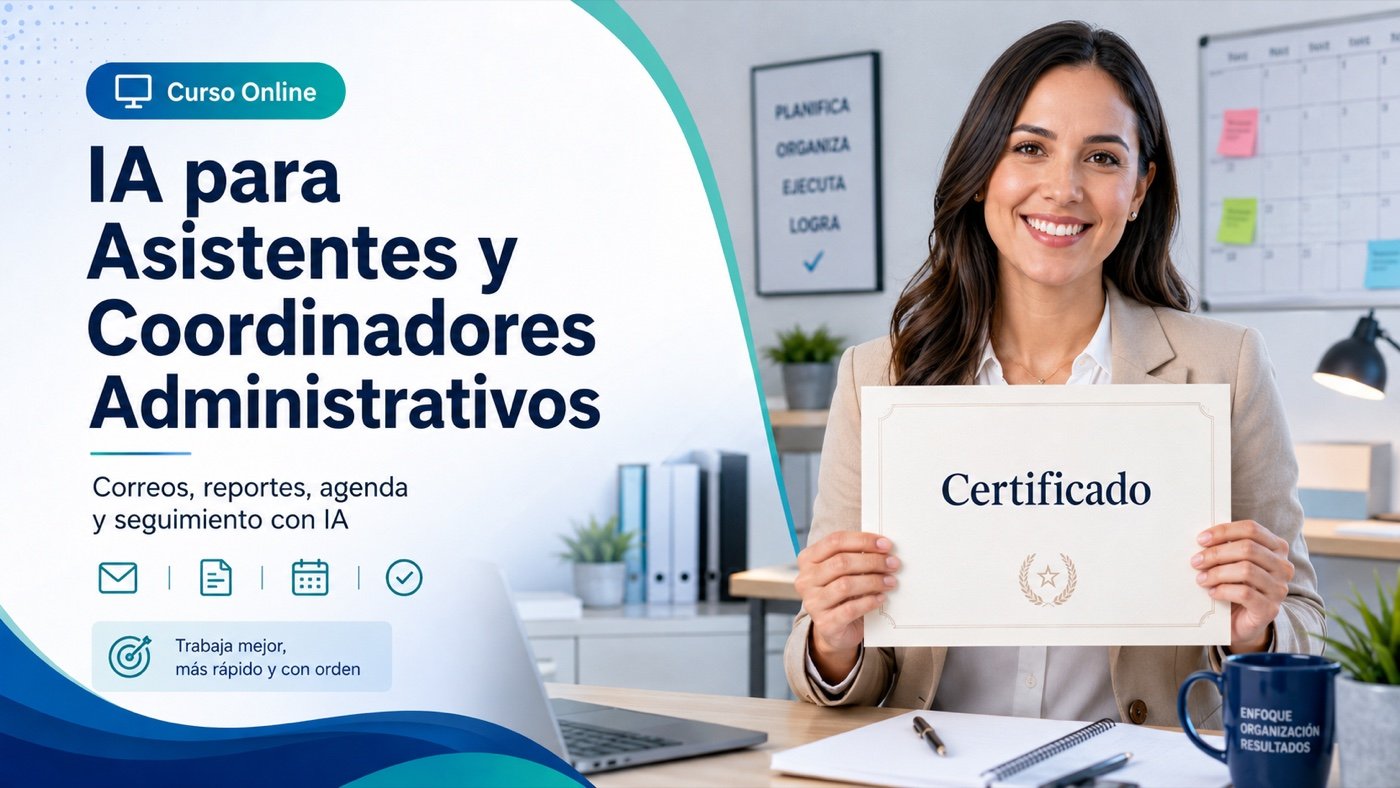 Portada — IA Aplicada para Asistentes y Coordinadores Administrativos